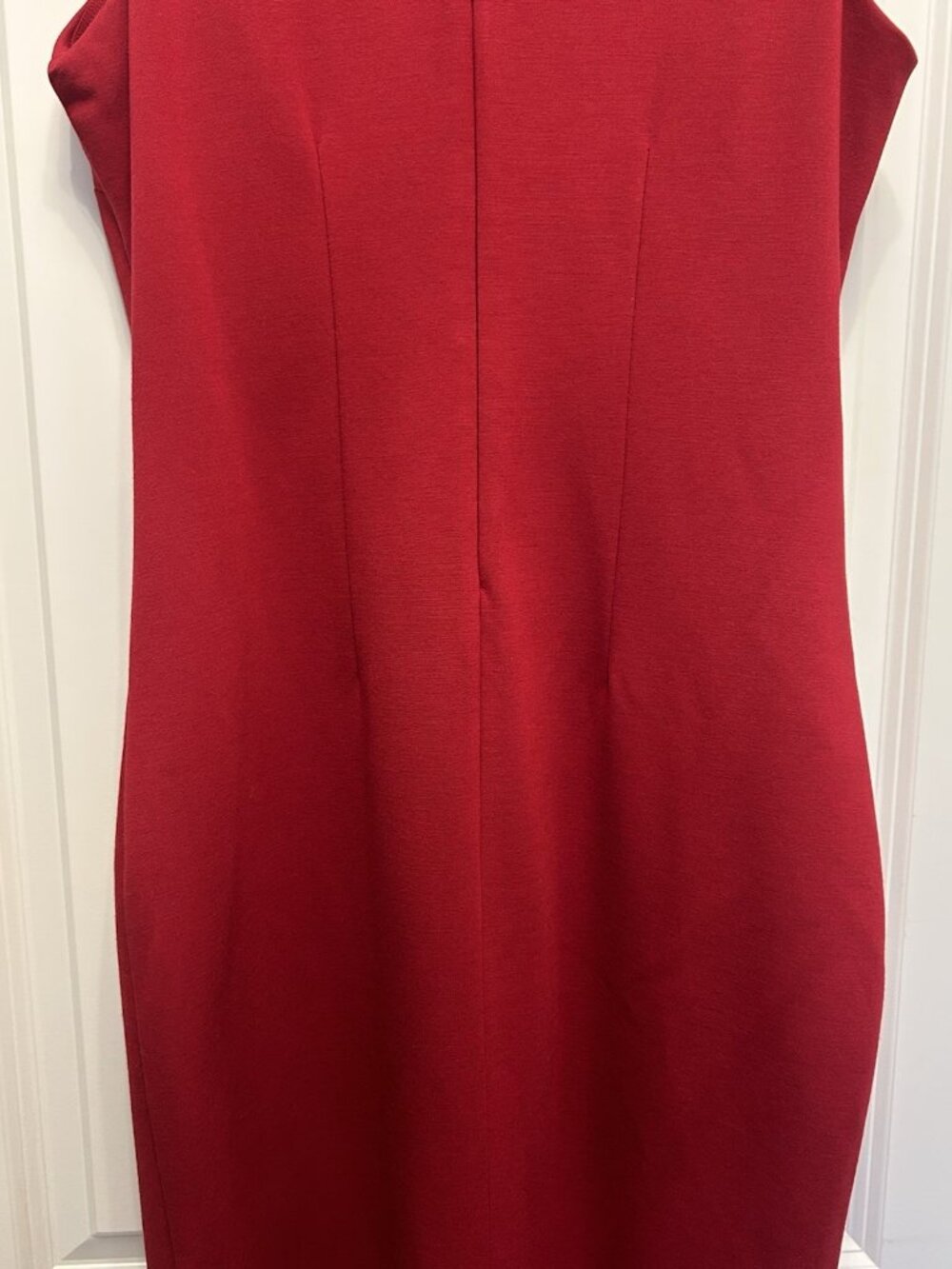 White House Black Market Aura Collection Red Sheath Dress Size 10 Graduation - Picture 9 of 13